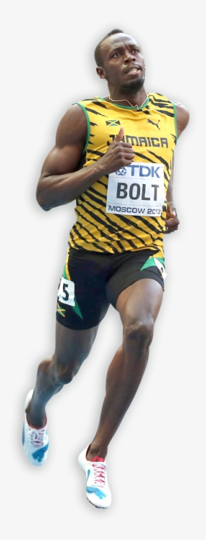 44,7km/h - Usain Bolt Corriendo Png
