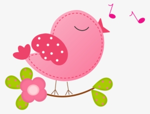 Bird Clipart Pink - Vetor Passarinho Rosa Png