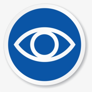 Eye Symbol Iso Circle Sign - Eye Lens Vector