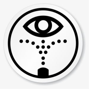Emergency Eye Wash Station Symbol Iso Circle Sign - Eyewash Symbol