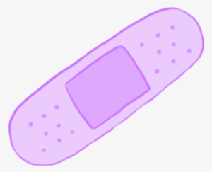 Purple Bandaid Pastel Cute Kawaii Draw Tumblr Aesthetic - Aesthetic Band Aid Png