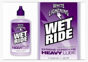 White Lightning Wet Ride Bike Lube - White Lightning Wet Ride Lube, 8oz Drip