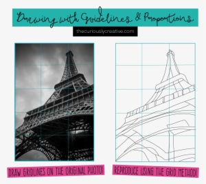 Drawing Guidelines Proportions - Eiffel Tower
