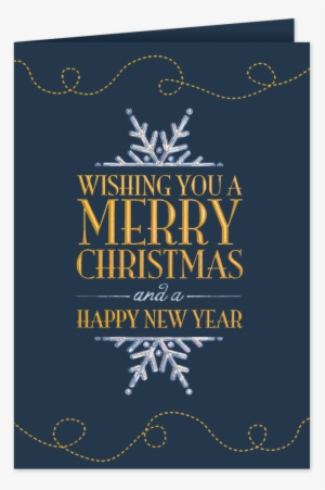 Beautiful Christmas Greeting Cards - Business Christmas Cards - Snowflake Wishes Christmas