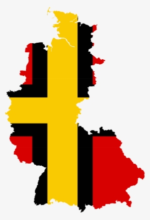 Flag Map Of West Germany - West Germany Flag Map