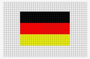 German Flag Pixel Art
