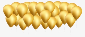 Gold Balloons Png Clip Art Image Gallery Yopriceville - Balloons Gold Png