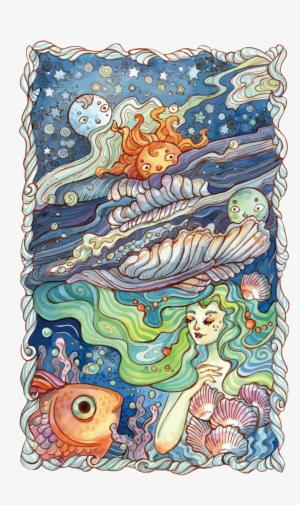 About Fish,seabed World,mermaid,fairy Tale World,deducted - Illustration