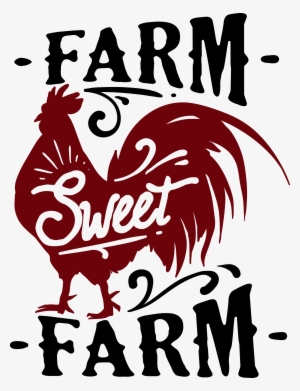 Cow, Chicken - Farm Sweet Farm Country Rooster Tshirt For Chicken