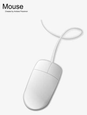 Computer Mouse By Andy Cwymw3 Clipart - Mouse With Wire White