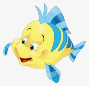 Flounder Fishie - Ariel Clipart