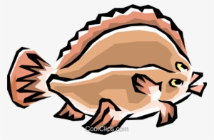 Flounder Fish Royalty Free Vector Clip Art Illustration - Joe Pesci