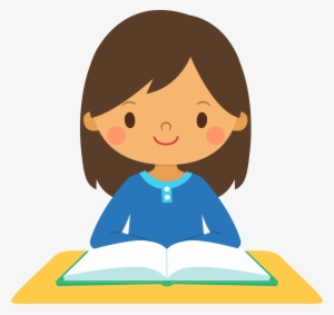 Gifted Student Cliparts - Girl Studying Clip Art