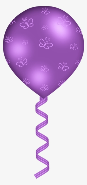 Purple Balloon Clip Art - Globo De Cumpleaños Morado
