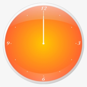 Clock Vector Png Orange
