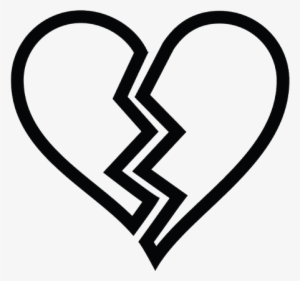 Image Transparent Stock Icons For Life - Black And White Broken Heart