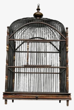 Victorian Wooden Bird Cages - Antique Bird Cage Png