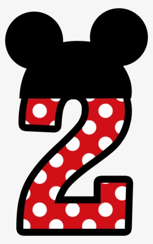 Mickey Mouse 2nd Birthday Png - Mickey Mouse Numbers