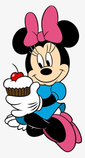 Minnie Mouse Birthday Cake Clipart 3 By Elizabeth - Minnie Mouse Holding A Cupcake
