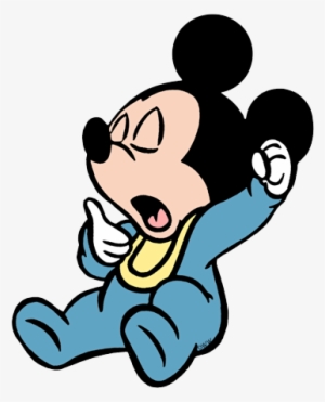 Baby Mickey Yawning - Yawn Clipart Png