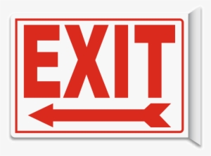 Exit 2-way Sign - Emergency Exit Sign Board