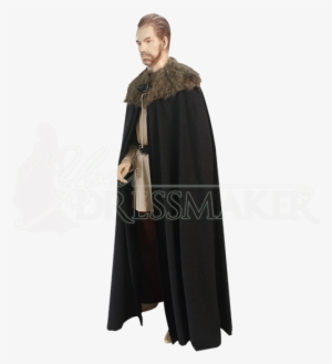 Medieval Fur Collar Cloak - Cloak With Fur Collar
