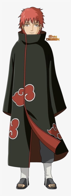 Akatsuki Drawing Cloak Png Download - Naruto Sasori