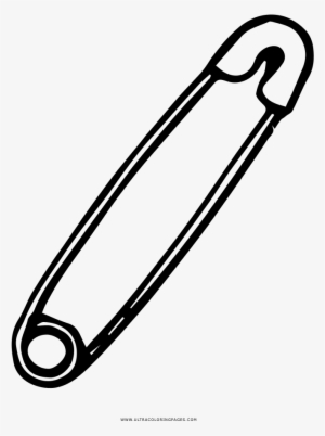 Safety Pin Coloring Page - Coloring Picture Of A Safety Pin