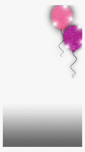 Pink Glitter Balloon - Illustration