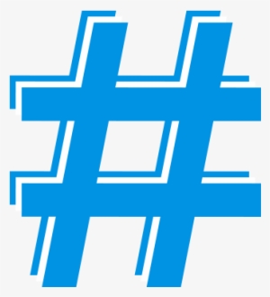 Hashtags - Blue Hashtag Png