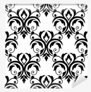 Scrolling Floral Design Elements Wall Mural • Pixers® - Circle