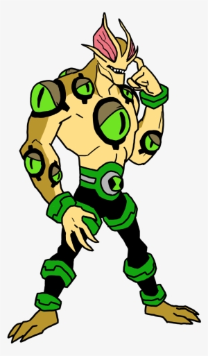 oh, such whimsy , eye guy was in the latest episode - ben 10 eyeguy