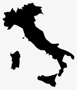 Italy Comments - Italy Map Black Png