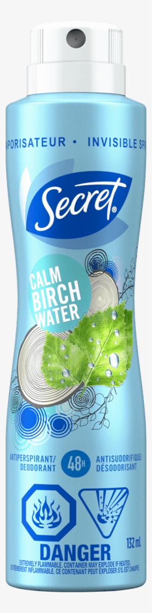 Fresh Invisible Spray Calm Birch Water - Secret Deodorant