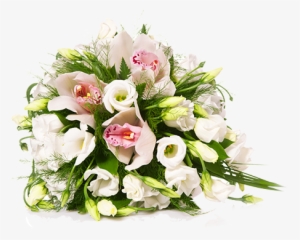 Wedding Insurance Flowers - White Flowers Bouquet No Background