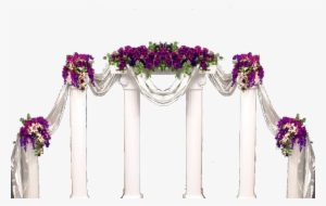 Photo Wallweddingflowers - Wedding Arch Flowers Png