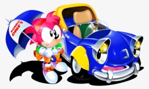 Amy With Car - Amy Rose Sonic Drift