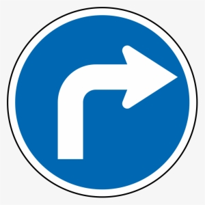 Banner Library File New Zealand Road Sign R Svg - Right Turn Sign Nz