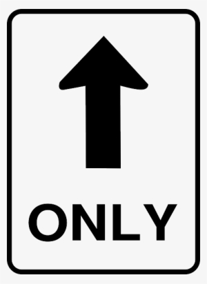 Drawing Road Sign 32 - One Way Sign Png