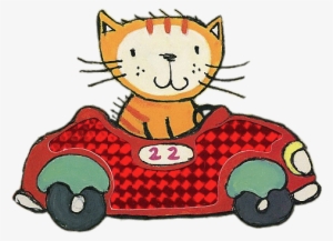 Poppy Cat In A Car Png