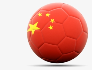 Illustration Of Flag Of China - China Soccer Ball Png