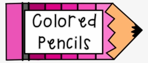 Purple Clipart Colored Pencil - Pencils Label