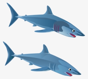 Clipart Shark Small Shark - Gambar Ikan Hiu Kartun