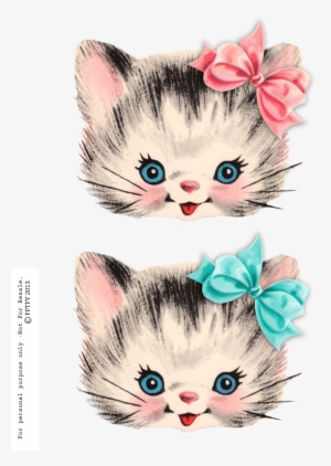 Free Vintage Kitty Clipart By Fptfy 2,550×3,300 - Vintage Kitty