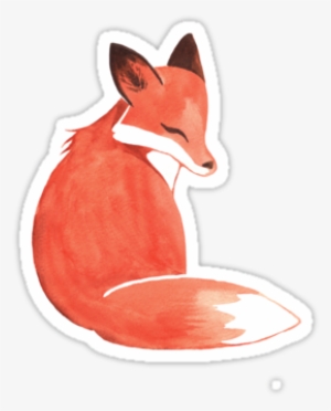 Fox Face Watercolor - Watercolor Fox
