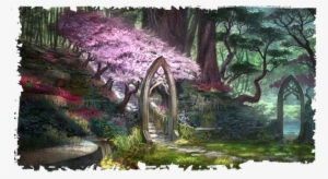 Auridon Flowery Trees - Summerset Isles Concept Art
