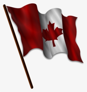 Canadian Flag - Waving Canadian Flag Vector