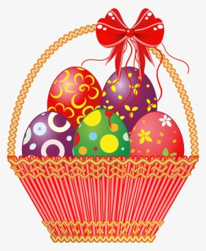 Basket With Eggs Png Picture Gallery View - Clipart Basket Of Easter Eggs