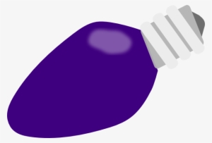 Svg Freeuse Stock Purple Lightbulb Clip Art At Clker - Purple Christmas Light Bulb