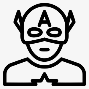 Captain America - - Vector Captain America Black And White